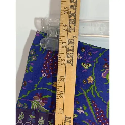 ETRO Milano Patch Quilt Skirt Blue Size 6