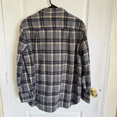 Jenni Kayne NEW Boyfriend Flannel in Grey Plaid