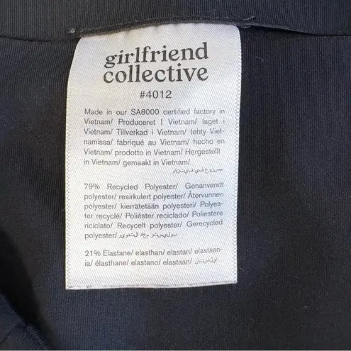 Girlfriend Collective Compressive High Rise Capri Leggings in Black Large