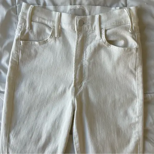Mother The Hustler Ankle Fray jeans Fairest Of Them All 27 White