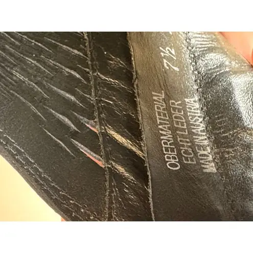 Paul Green Women's Size 7.5 Blue Cayanne Peep Toe Block Heels Bootie EUC