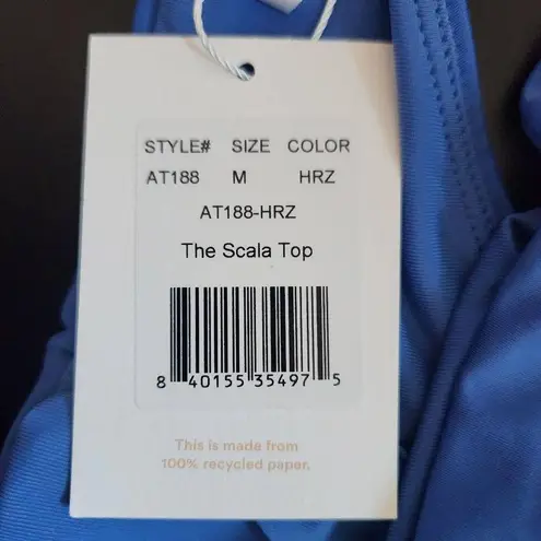 Blue Strapless Bikini Top Blue Swim Top NWT Size Medium Blue Andie Top