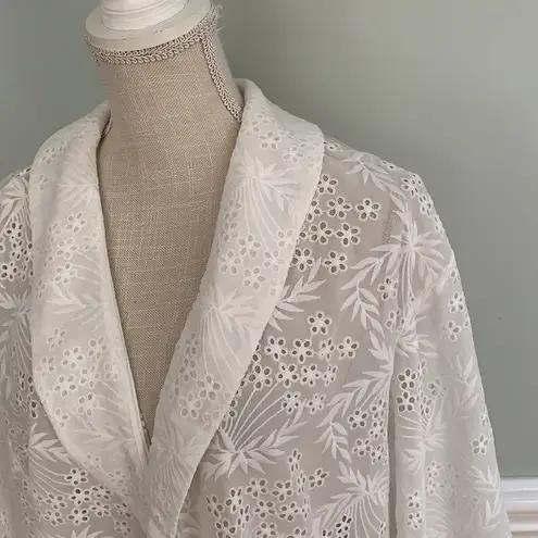 Majorelle Faria Kimono in White embroidery Large