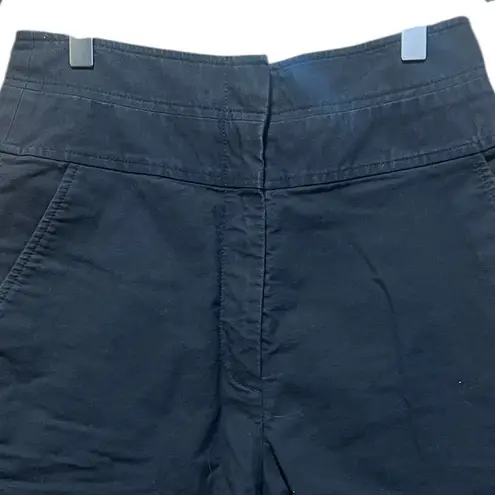 Rebecca Taylor Scalloped High Waist Black Shorts Size 4