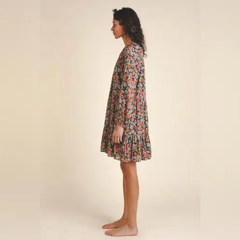 Birds of Paradise Trovata Birds of Paradis Vintage Floral Abigail Short Dress Size Large