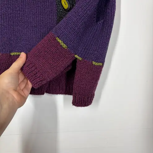 VTG Susan Otterson Knit Vest Size Small Purple