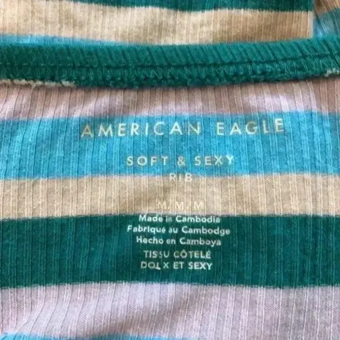 American Eagle ⭐️  striped strapless top in size medium