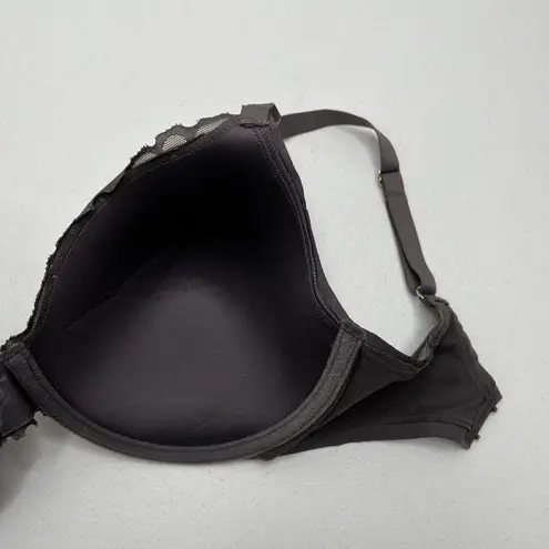 Natori Size 32DDD Bra 7313219 Refined Contour Underwire Gunmetal Cool Touch Gray