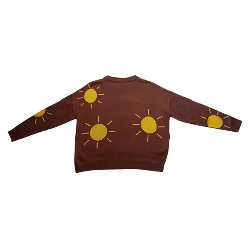Compania Fantastica Crew Neck Sweater Knit Sunshine Suns Size SMALL