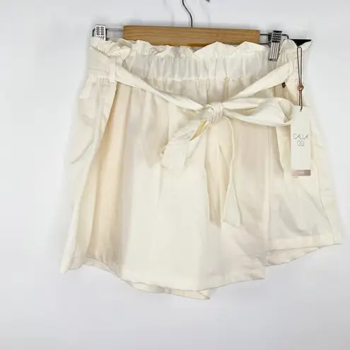 CALIA Unbleached Cream Journey Trapunto Skort Paperbag Womens Size XXL