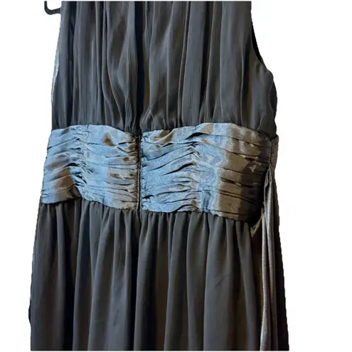 London Style Times Dress Black Rushed Top Sleeveless EUC Cocktail Evening Sz 8 #