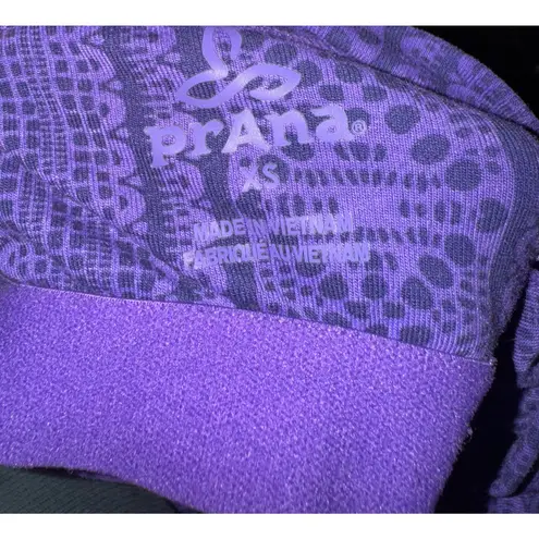 prAna Quinn Purple Southwestern Sleeveless Active Dress Built in Bra Size XS