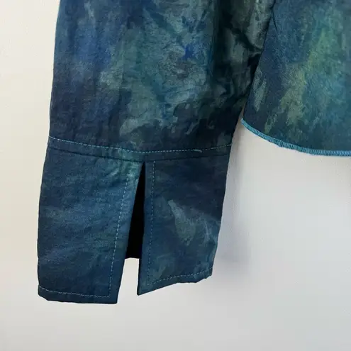 Julie and Martin Venzal The New Collection Laguna Beach Jacket Large Taffeta Vtg Green