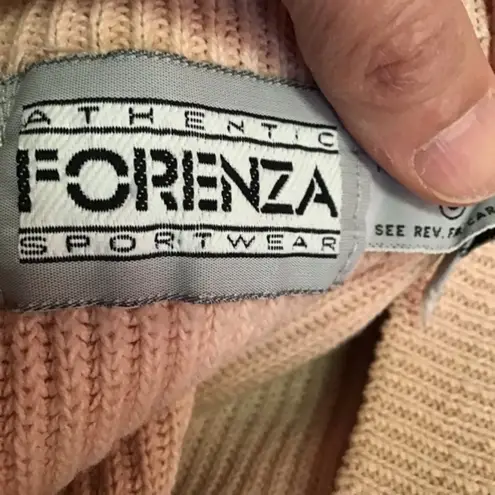 Vintage 80s v neck sweater vest Pink