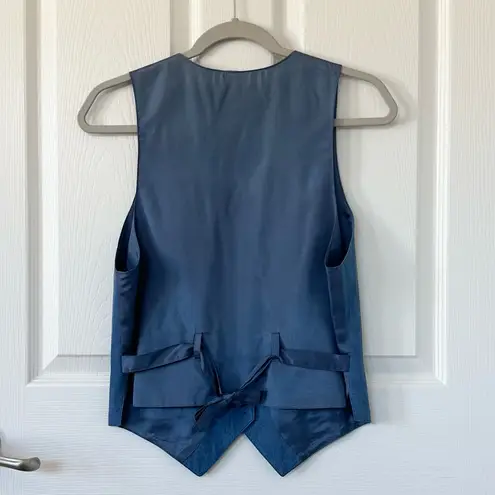 Karen Kane Vintage Coastal Cowgirl Blue Vest