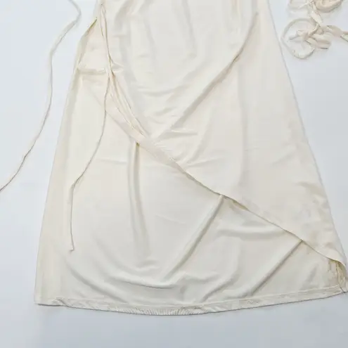 L'Academie Lily Midi Dress in Bone White XS