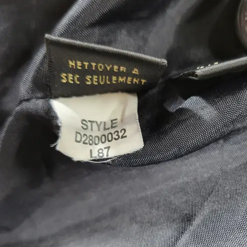 DANA BUCHMAN ELEMENTS Womens Black Single Button Blazer Suit Jacket Size 18