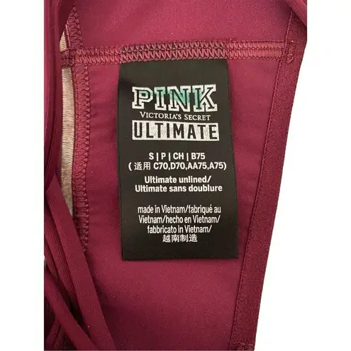 Victoria's Secret Victoria’s Secret Pink Ultimate Unlined Crossback Sports Bra Workout Yoga Athlet