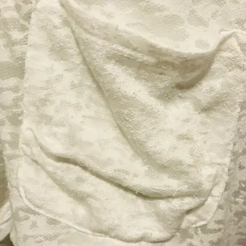 Akini Swimsuit Cover Up Lace Hooded Swimwear Ivory Medium