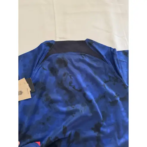 Nike WOMENS  DRIFIT 2022/23 USA Soccer Jersey Camo Blue X-Large Slim Fit NEW