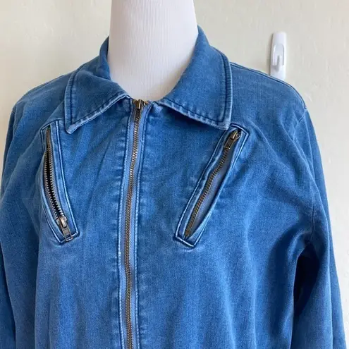 Soho jeans by New York and company women’s medium utility denim dress Blue