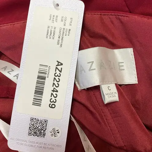 Azazie NEW Moira Red Sleeveless Cami Camisole Tank A Line Maxi Dress One Size