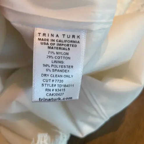 Trina Turk  White Lace Dress - Size 2