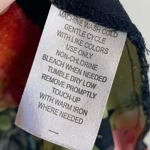 Allison Taylor Black Floral Long Sleeve Blouse