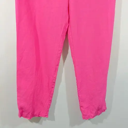 Pangaia Women's Pink Aloe Infused Linen Jogger Pants Size XS