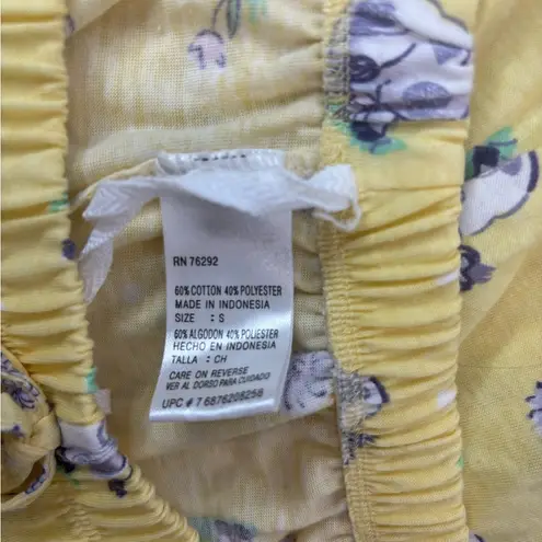 Beautiful Cows S Cotton Blend Yellow and Purple Cow Pajama Bottoms