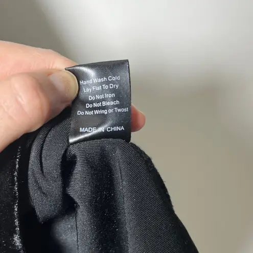 POL  Audrey Crushed Velvet Babydoll Tank Top Size Small