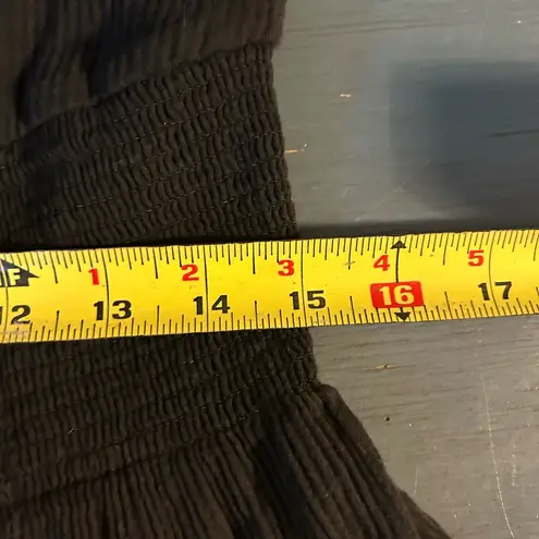 prAna Women’s Size Small Black 3/4 Sleeve Smocked A-Line Dress