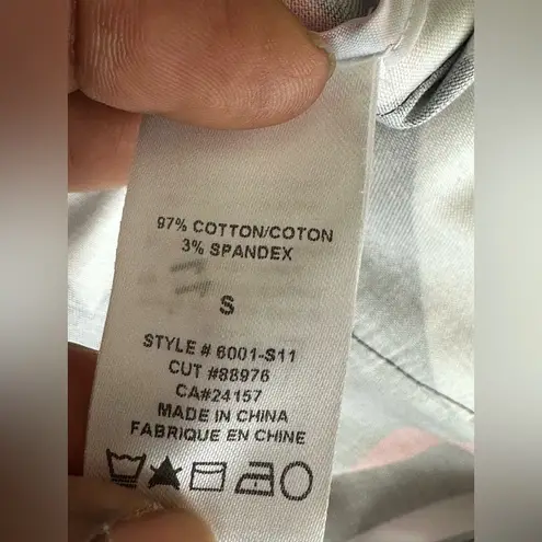 Abbie Mags Aztec Print Two Button Notch Lapel Vintage Boxy Blazer Size SP Red