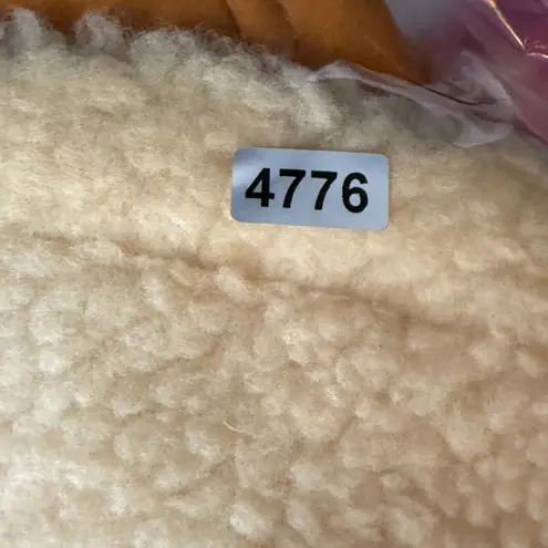 L'Academie x Bridget Taryn Fitted Crop Faux Shearling Jacket XXS Sherpa Coat