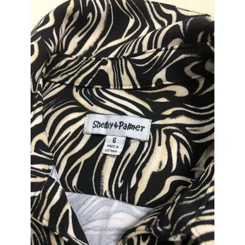 Shelby & Palmer Women Dress 6 Whimsigoth Belted Short Sleeve Fairy Core Mob Wife