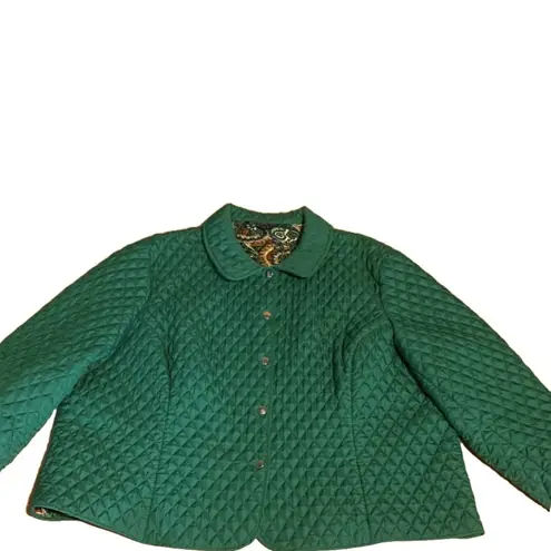 Briggs New York GREEN QUILTED JACKET (24W)