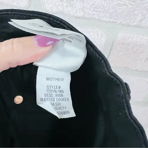 MOTHER High Waisted Looker Jeans in Not Guilty Wash Size 31 Black