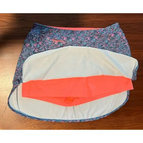 Slazenger 13” Golf/Tennis/Pickleball Skort Sz Small Blue/Multicolor/Neon Coral