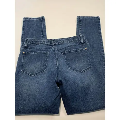 Kim Kardashian Premium Denim Women's Jeans Curvy Skinny Dark Wash Blue Size 6