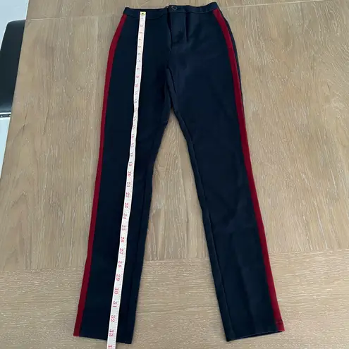 Boom Boom Jeans Navy Chino Stretch Pants with Red Stripe