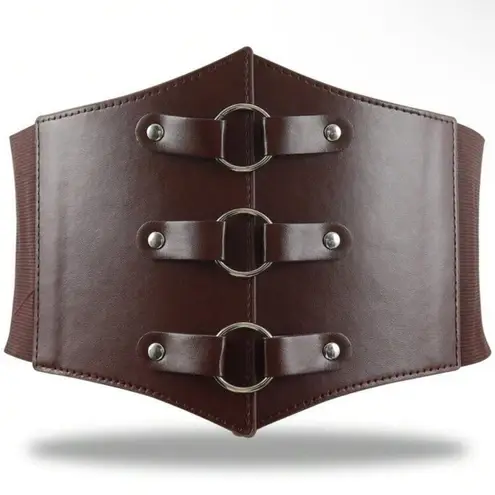 Brown O Ring Corset Belt New