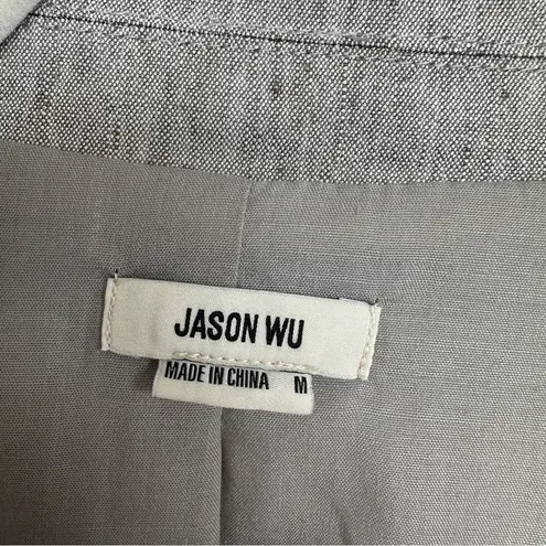 Jason Wu - Linen Sleeveless Blazer Wrap Dress Button Front, NWT Size M
