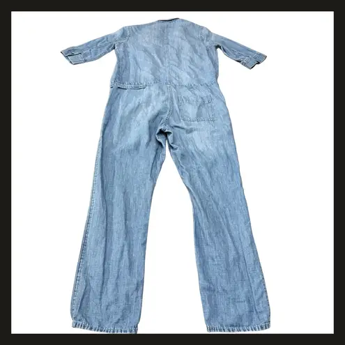 Gap 1969 Women’s Denim Boiler Suit Jumpsuit Chambray Utility Coverall Size S EUC