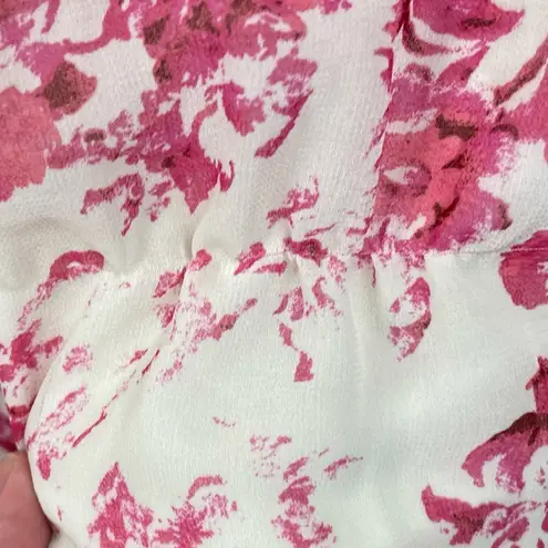 Chelsea28 NEW Forget Me Not Floral Print Puff Sleeve Midi Dress Women's Size XXL