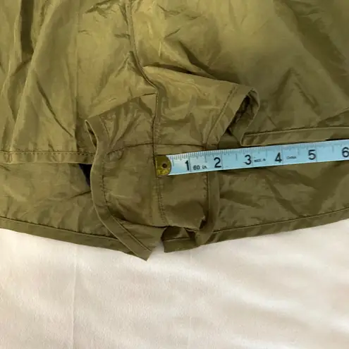 Free People Movement Olive Green Smocked Waist Athletic Shorts Women XL