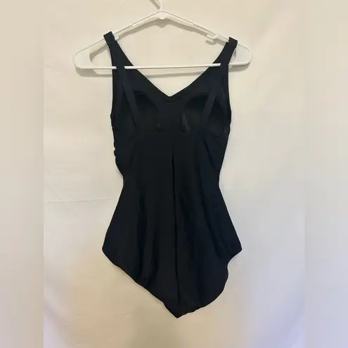 Speedo  One Piece‎ Black Swimsuit Size 8