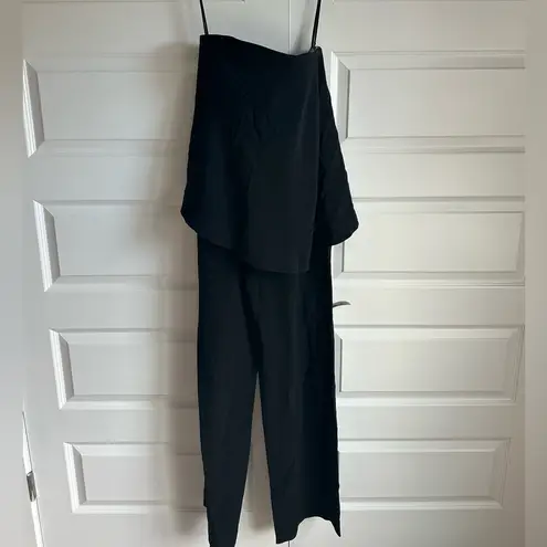 Emporio Armani Cady Black Strapless Jumpsuit- NWT