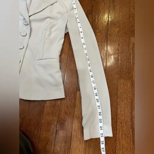 Light Gray 4 Button Blazer Stretch Soft Sisley Benetton size 42, form fitting