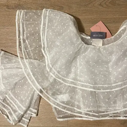 BHLDN NWT  FLORENCE TIERED BRIDAL TOPPER