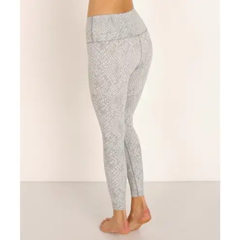 Varley Estrella Latelux Gray Rattlesnake Leggings Womens M High Waist Athleisure